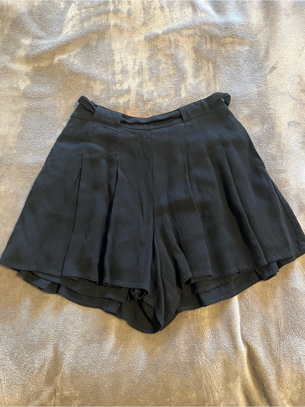 Sunday Best Black Pleated Skort Shorts